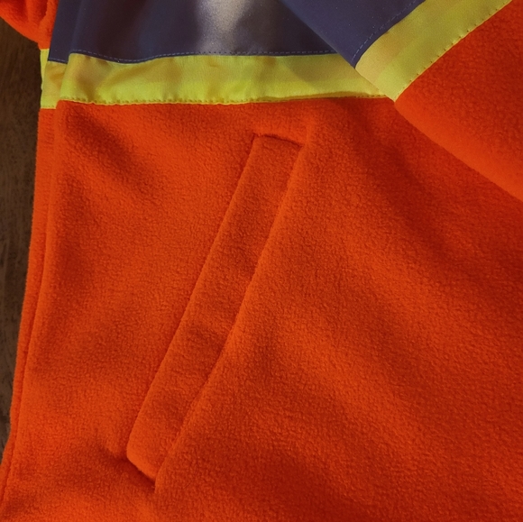 Mens Hi-vis fleece jacket - Picture 3 of 9